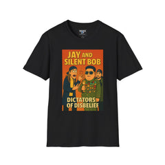 Jay and Silent Bob: Dictators of Disbelief - Twisted Covers: Comics, Cinema & Chaos (Men’s T-Shirt)