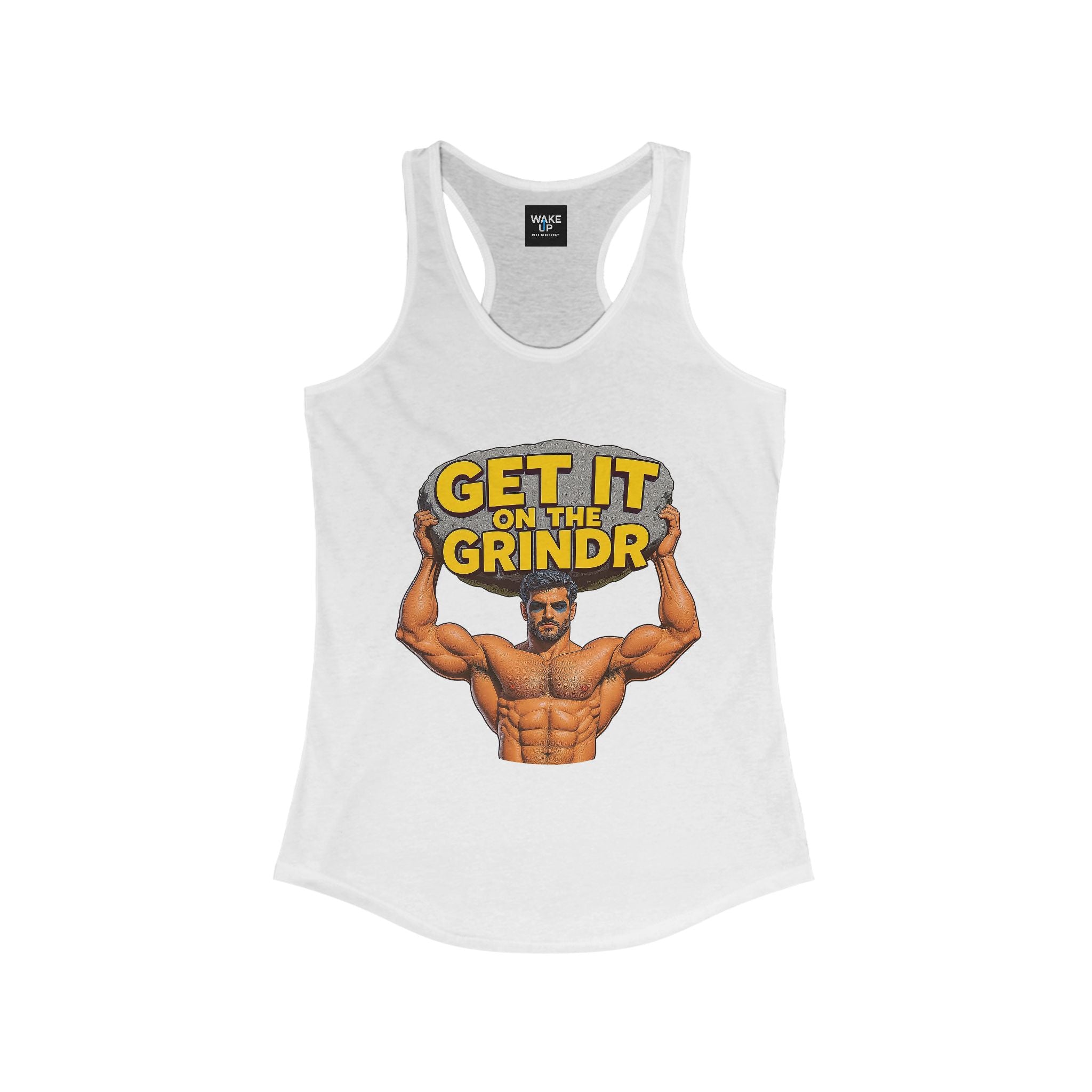 “Get It on the Grindr” Women’s Racerback Tank – Culture Shock Collection