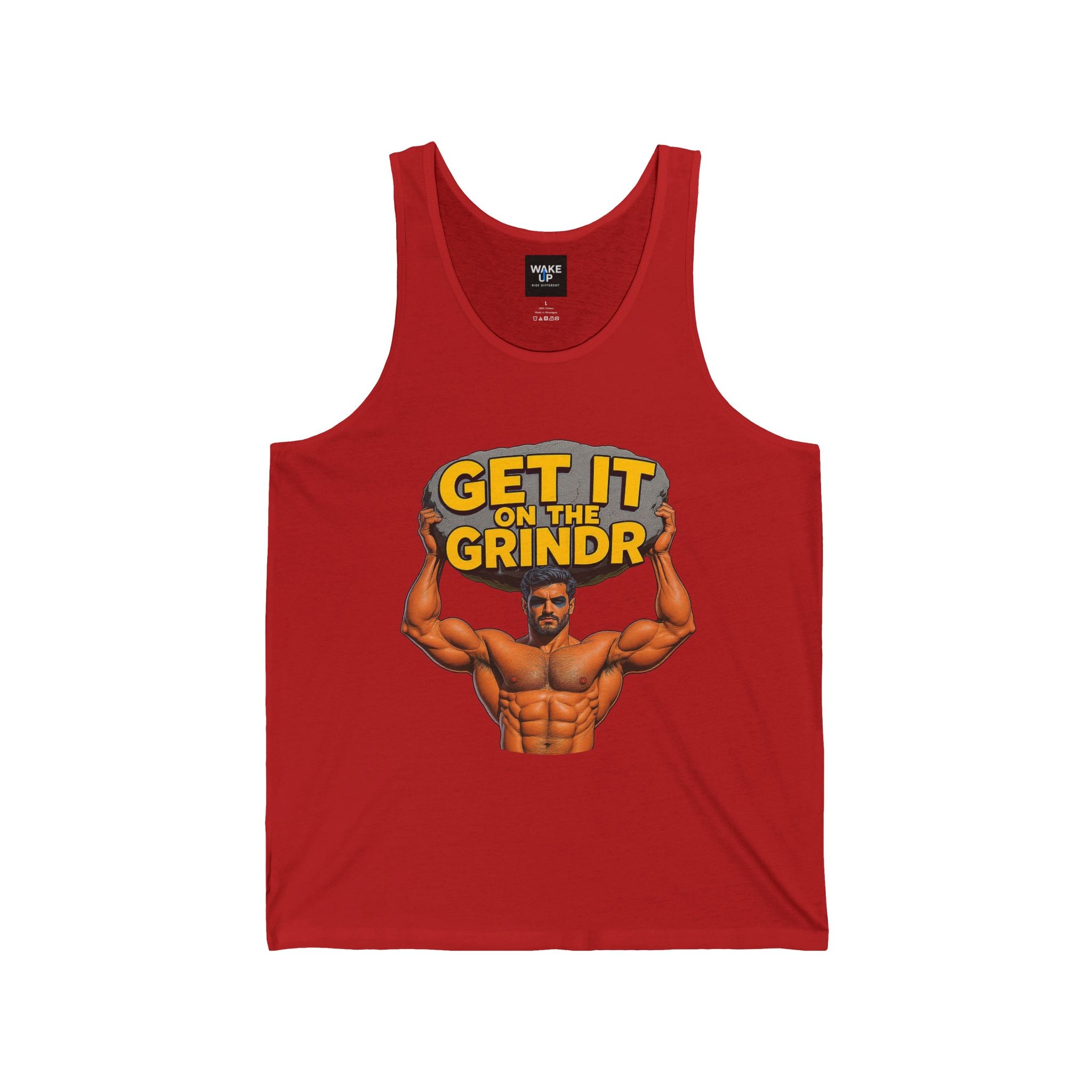 “Get It on the Grindr” Men’s Muscle Tank – Culture Shock Collection