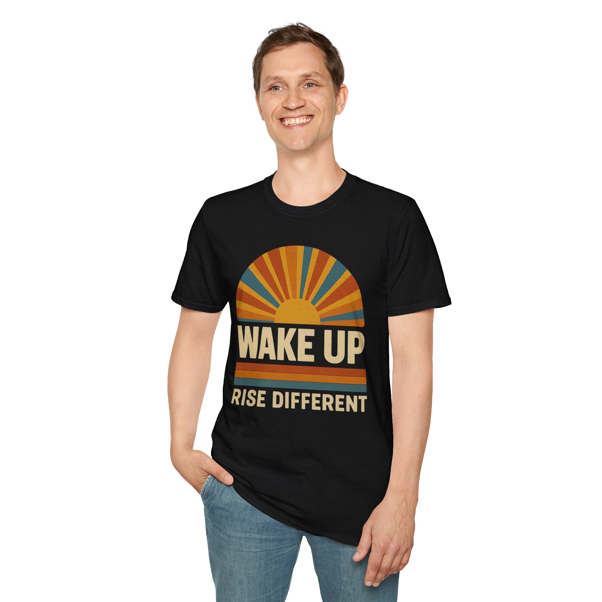 Wake Up - Rise Different - Retro Sunrise - Rise Different (Men’s T-Shirt)