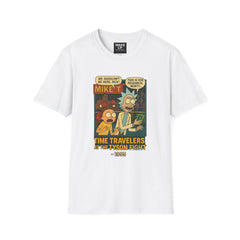 Time Travelers at the Tyson Fight - Twisted Covers: Comics, Cinema & Chaos (Men’s T-Shirt)