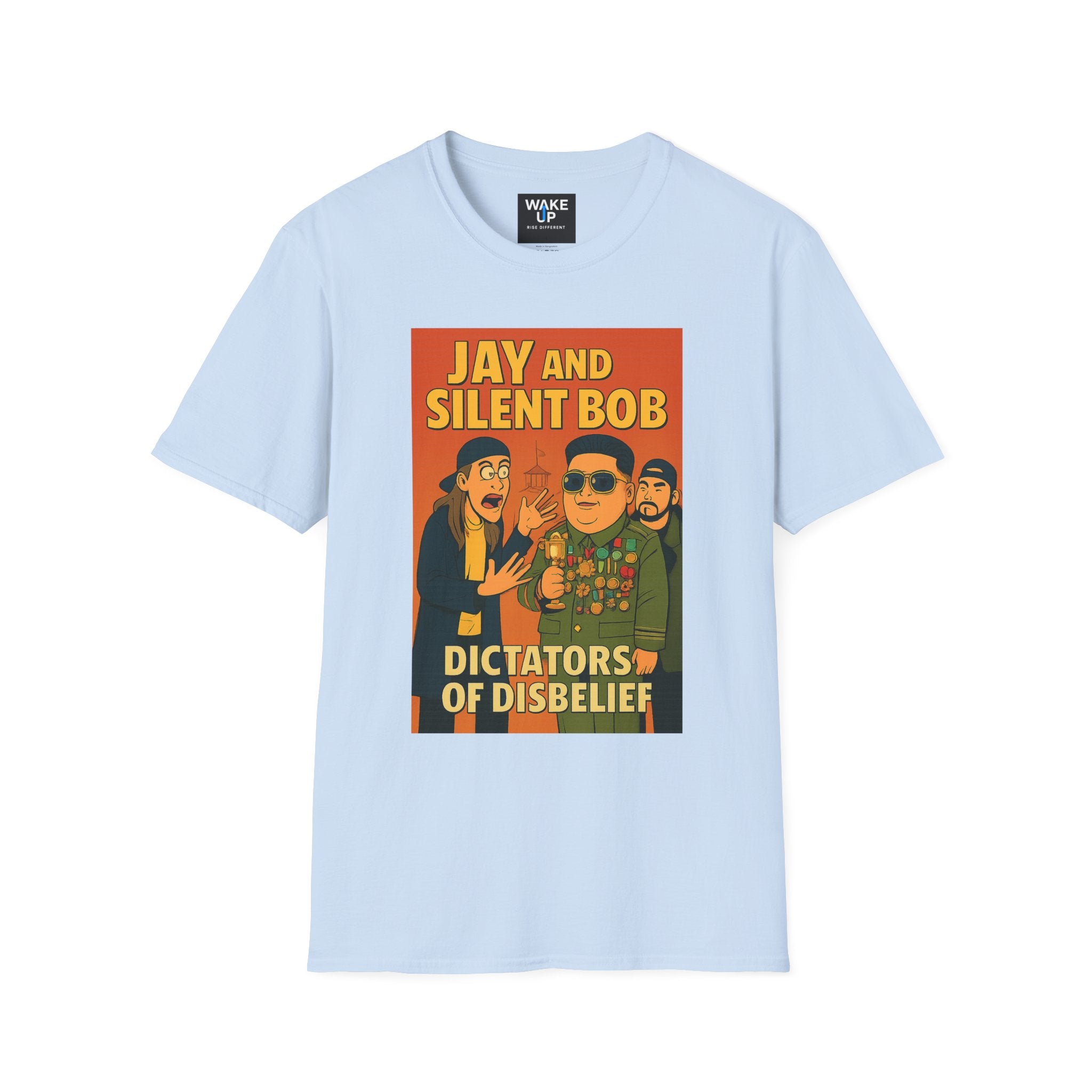 Jay and Silent Bob: Dictators of Disbelief - Twisted Covers: Comics, Cinema & Chaos (Men’s T-Shirt)