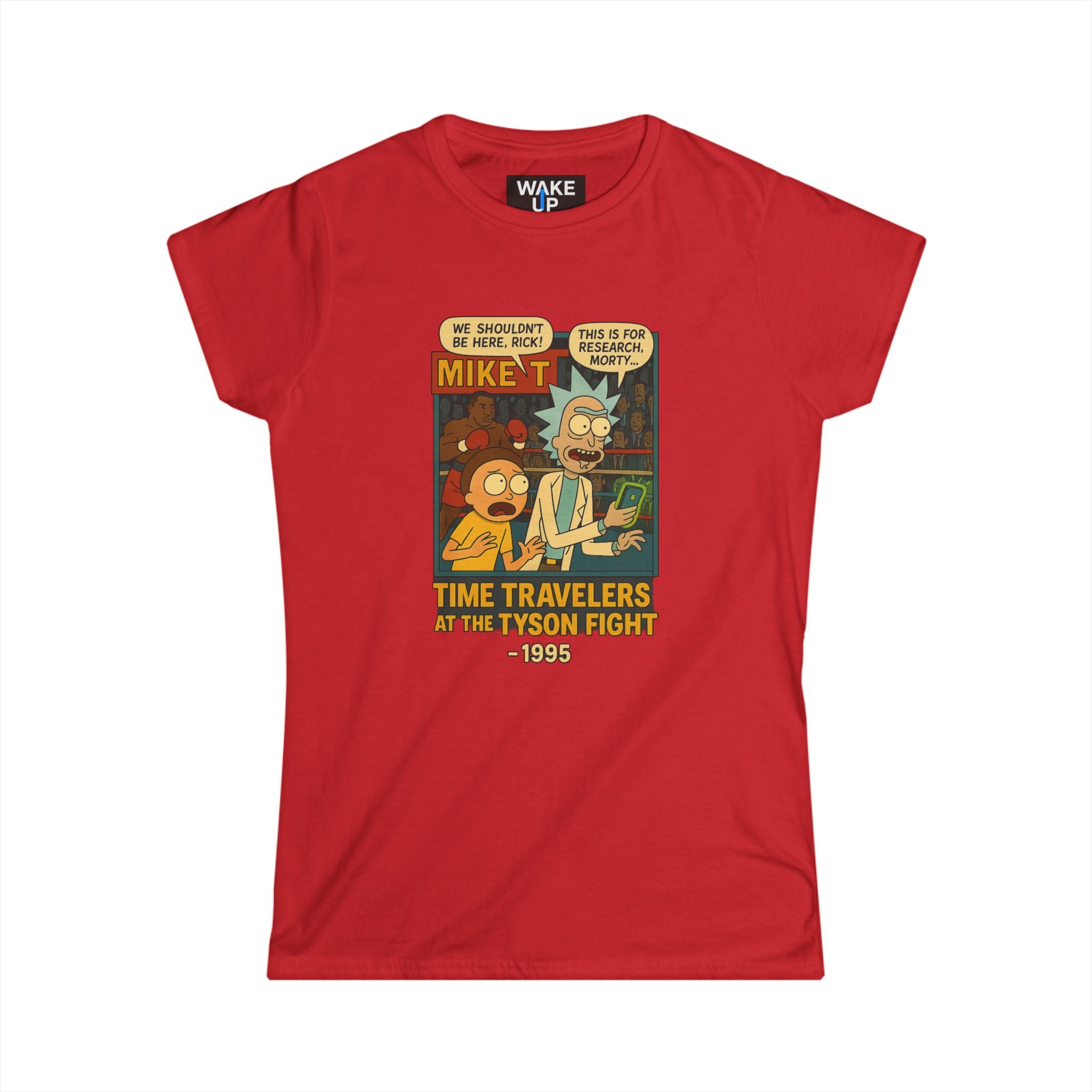 Voyageurs du temps au combat contre Tyson - Twisted Covers : Comics, cinéma et chaos (T-shirt femme)
