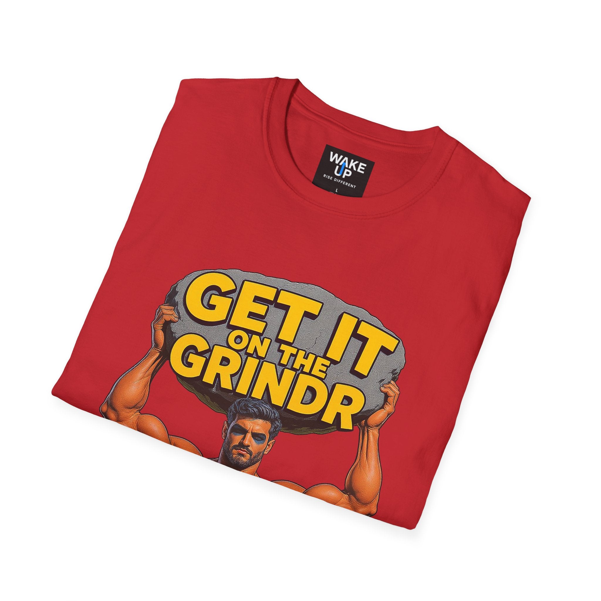 “Get It on the Grindr” Buff Graphic Tee – Culture Shock Collection