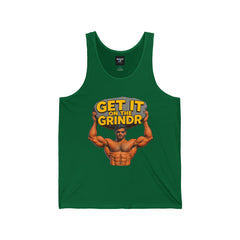 “Get It on the Grindr” Men’s Muscle Tank – Culture Shock Collection