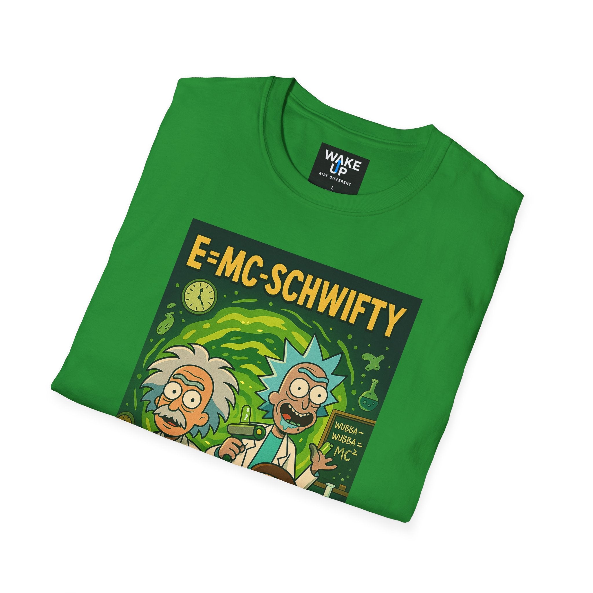 E=MC-SCHWIFTY – Theoretical Mayhem - Twisted Covers: Comics, Cinema & Chaos (Men’s T-Shirt)