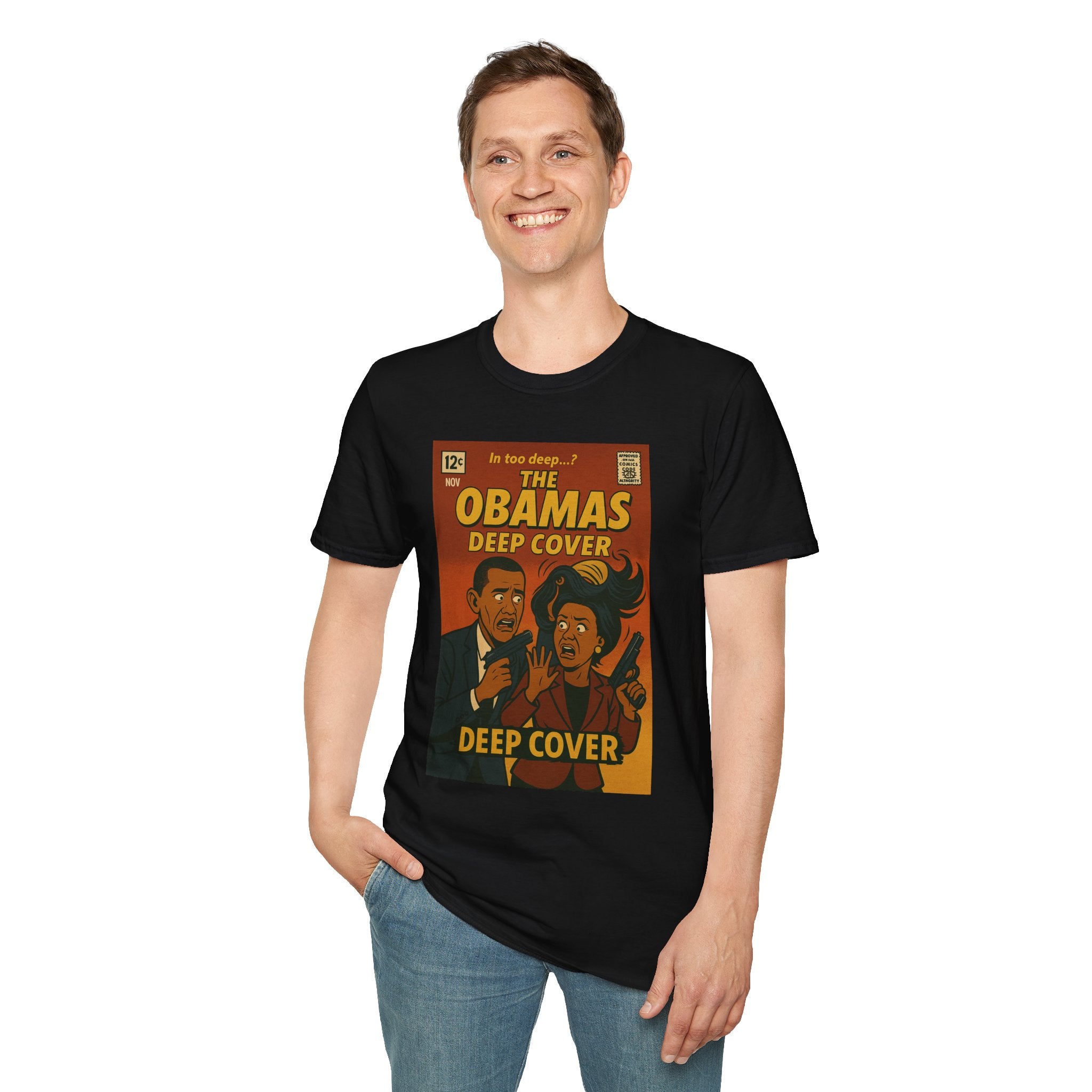 The Obamas: In Too Deep – Limited Issue #002 – Twisted Covers: Comics, Cinema & Chaos (Men’s T-Shirt)