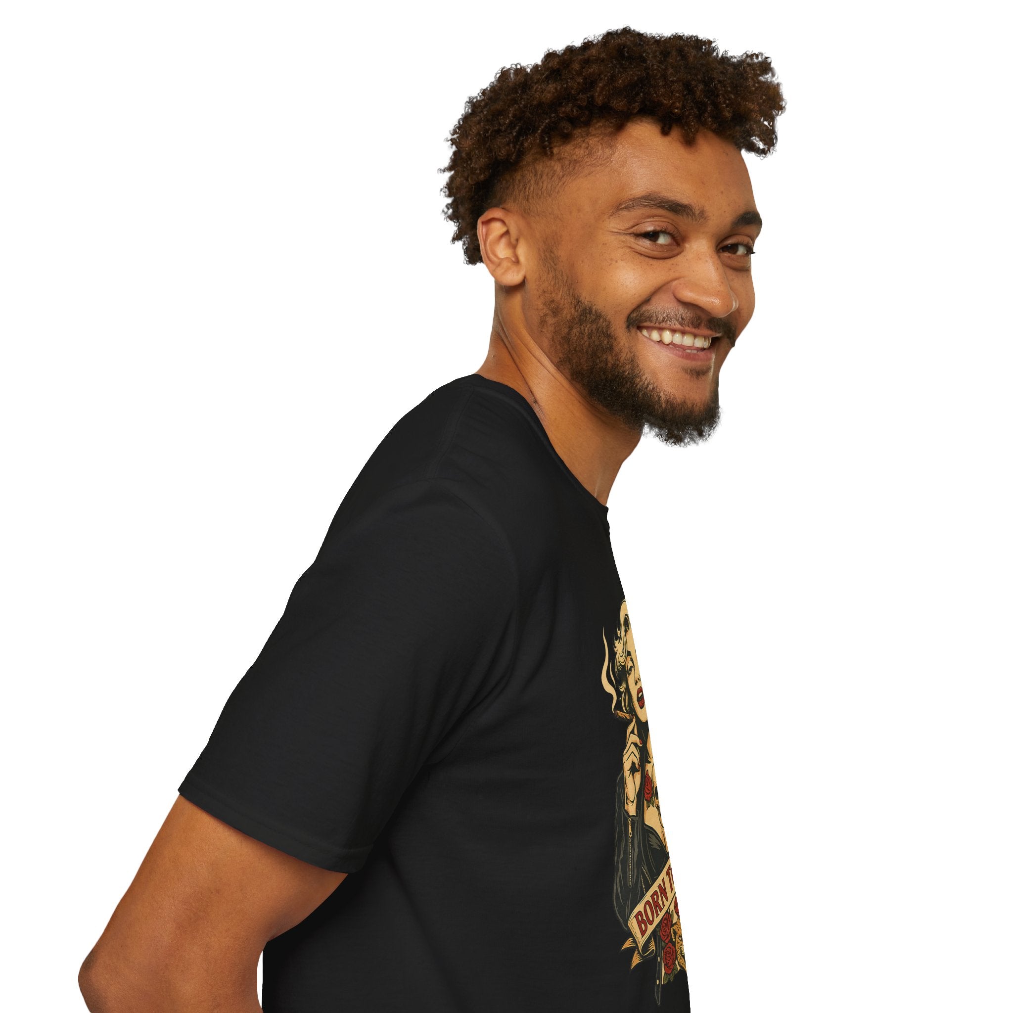 Born to Be Bad – Rebel Icon Tattoo Graphic Tee for Men | Rebel Souls