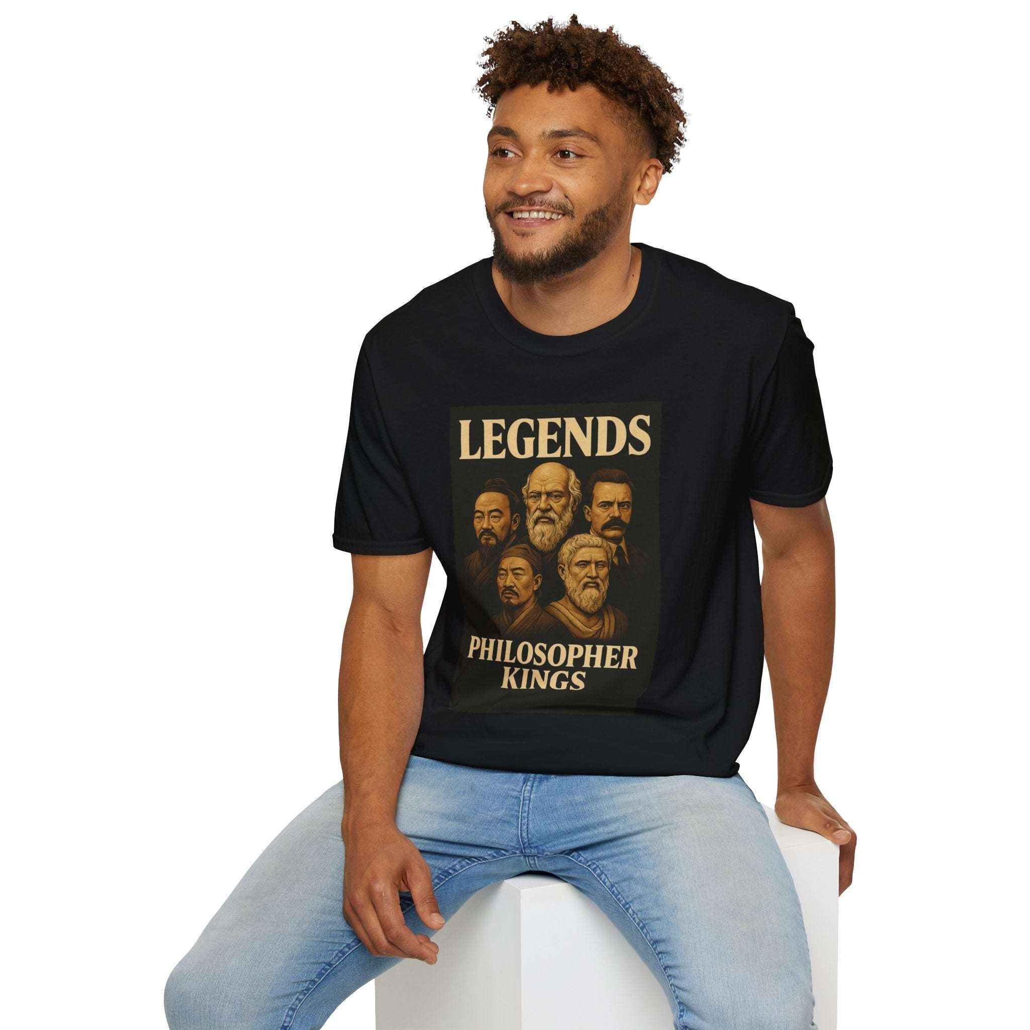 LEGENDS: Philosopher Kings T-Shirt – Ancient Wisdom Icons for Men | Twisted Covers: Comics, Cinema & Chaos