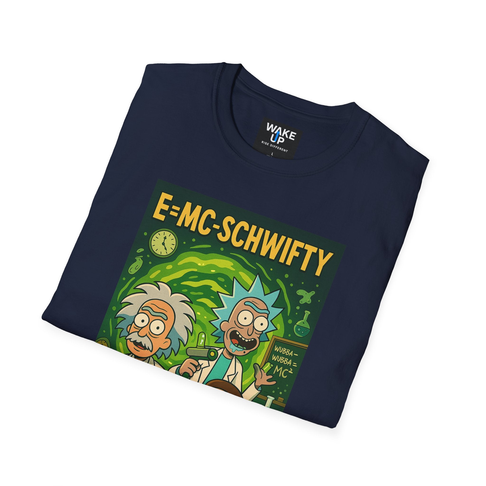 E=MC-SCHWIFTY – Theoretical Mayhem - Twisted Covers: Comics, Cinema & Chaos (Men’s T-Shirt)