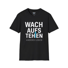 German - Wake Up - Rise Different - Wake Up World (Men’s T-Shirt)