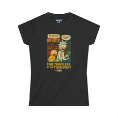 Voyageurs du temps au combat contre Tyson - Twisted Covers : Comics, cinéma et chaos (T-shirt femme)