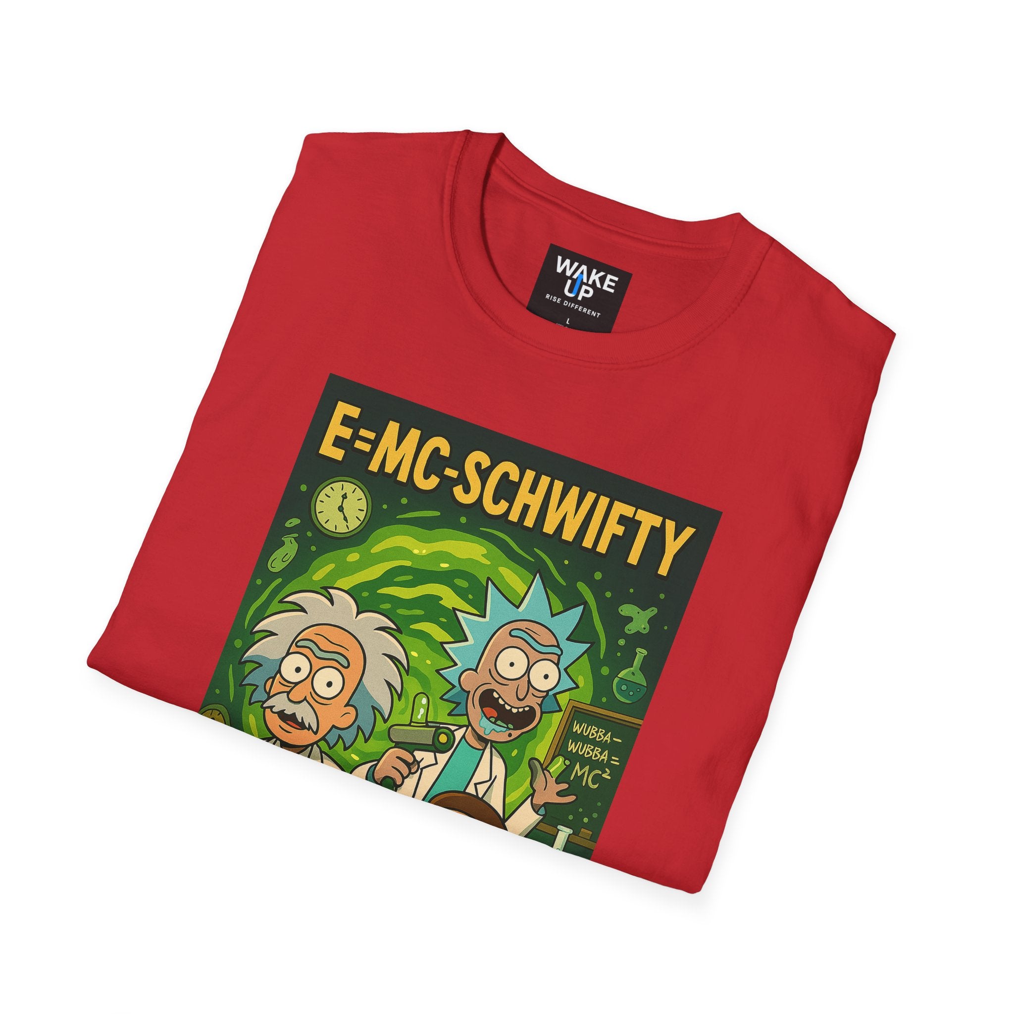 E=MC-SCHWIFTY – Theoretical Mayhem - Twisted Covers: Comics, Cinema & Chaos (Men’s T-Shirt)