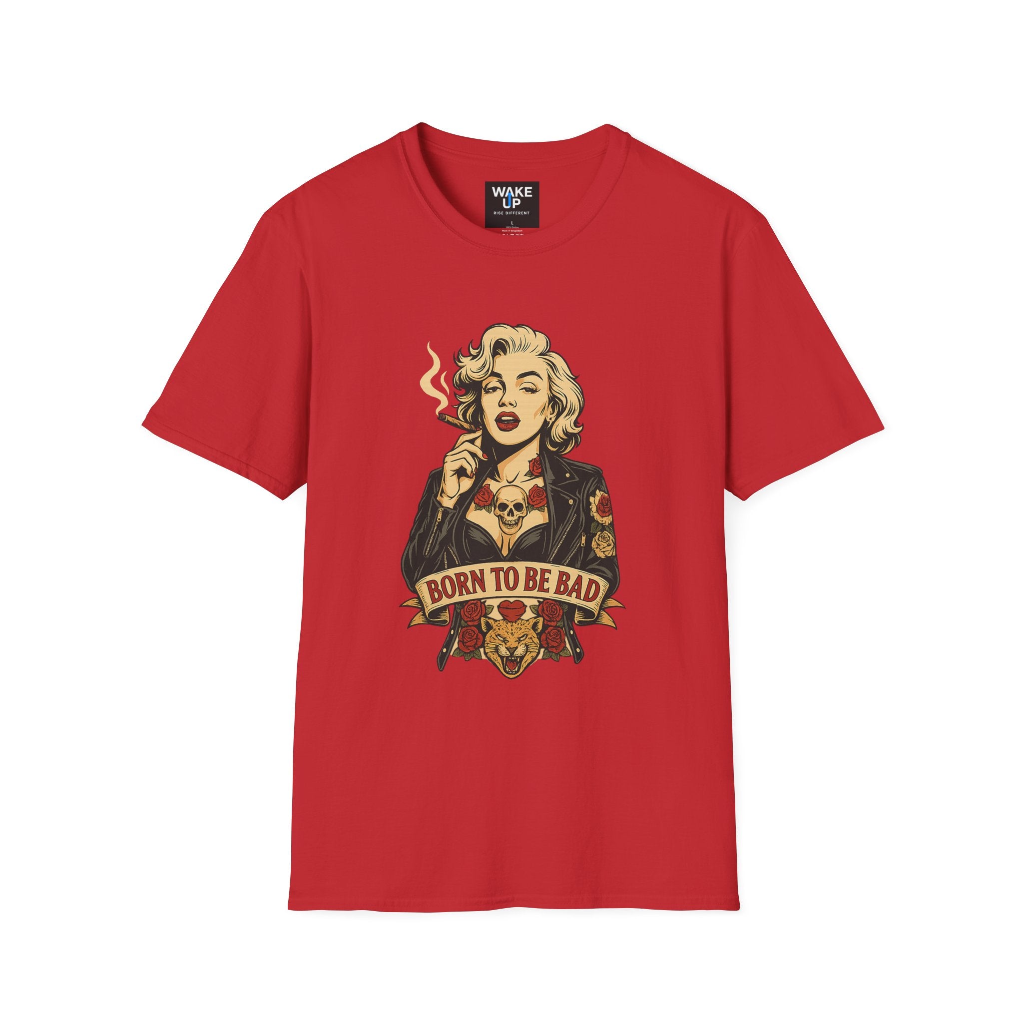 Born to Be Bad – Rebel Icon Tattoo Graphic Tee for Men | Rebel Souls