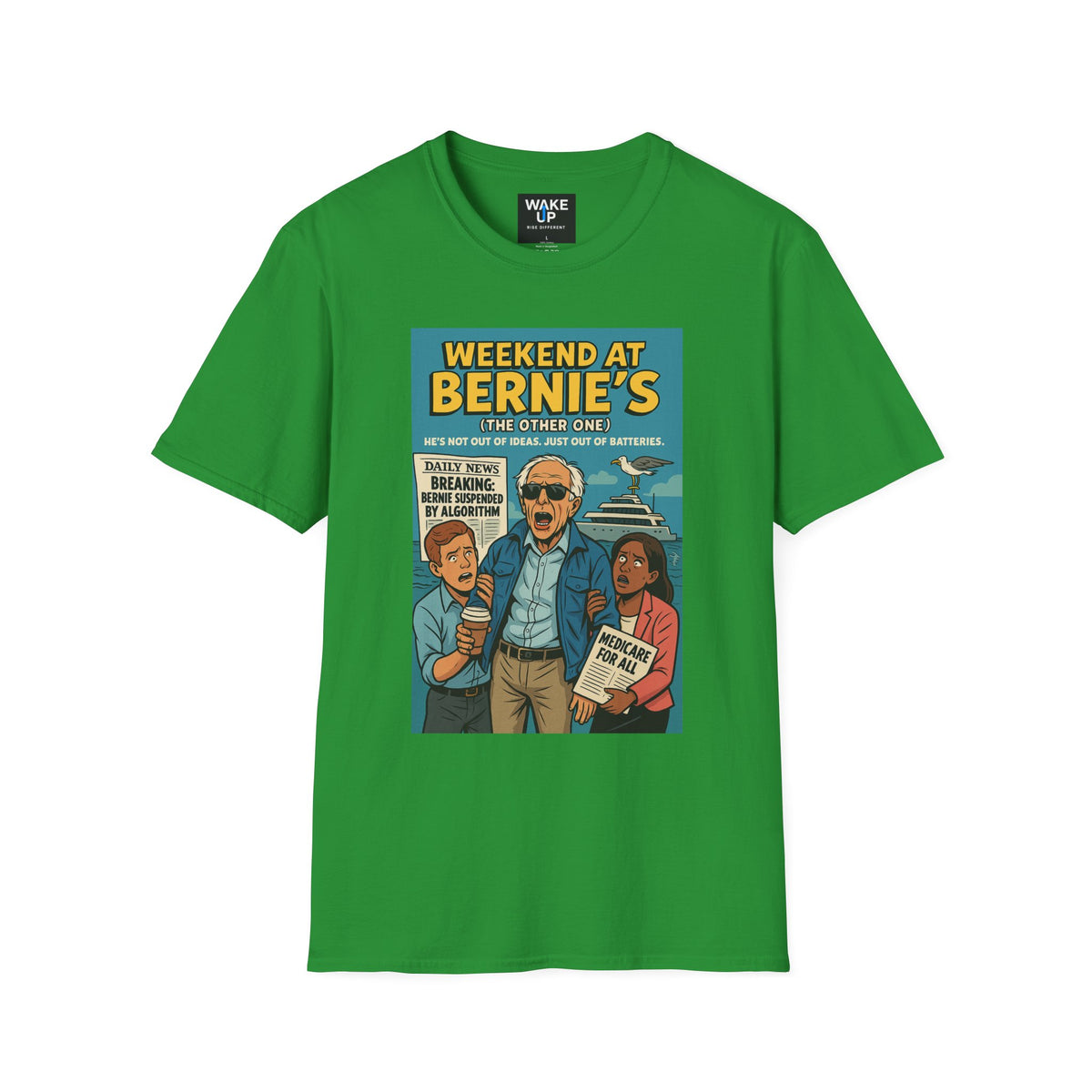 Fin de semana en casa de Bernie (El Otro) – Edición limitada n.° 010, camiseta de parodia política para hombre | Twisted Covers: Cómics, Cine y Caos