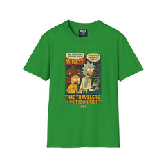 Time Travelers at the Tyson Fight - Twisted Covers: Comics, Cinema & Chaos (Men’s T-Shirt)