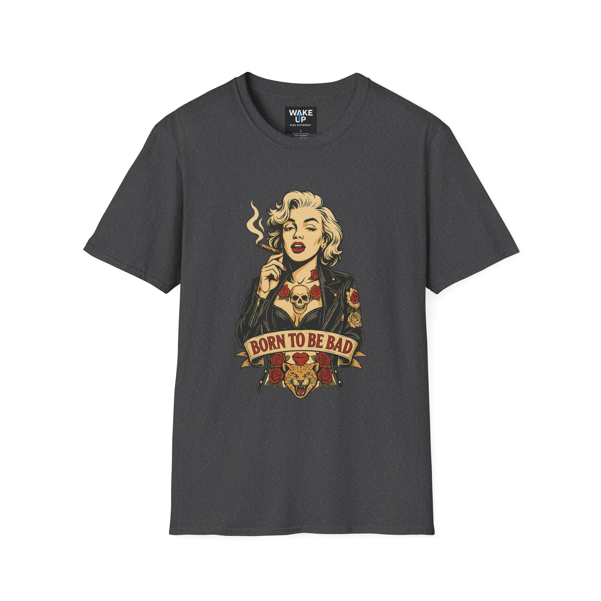 Born to Be Bad – Rebel Icon Tattoo Graphic Tee for Men | Rebel Souls