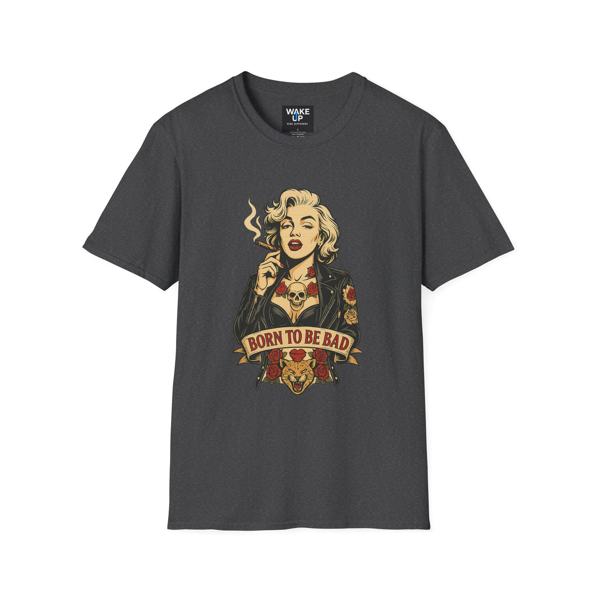 Born to Be Bad – Rebel Icon Tattoo Graphic Tee for Men | Rebel Souls
