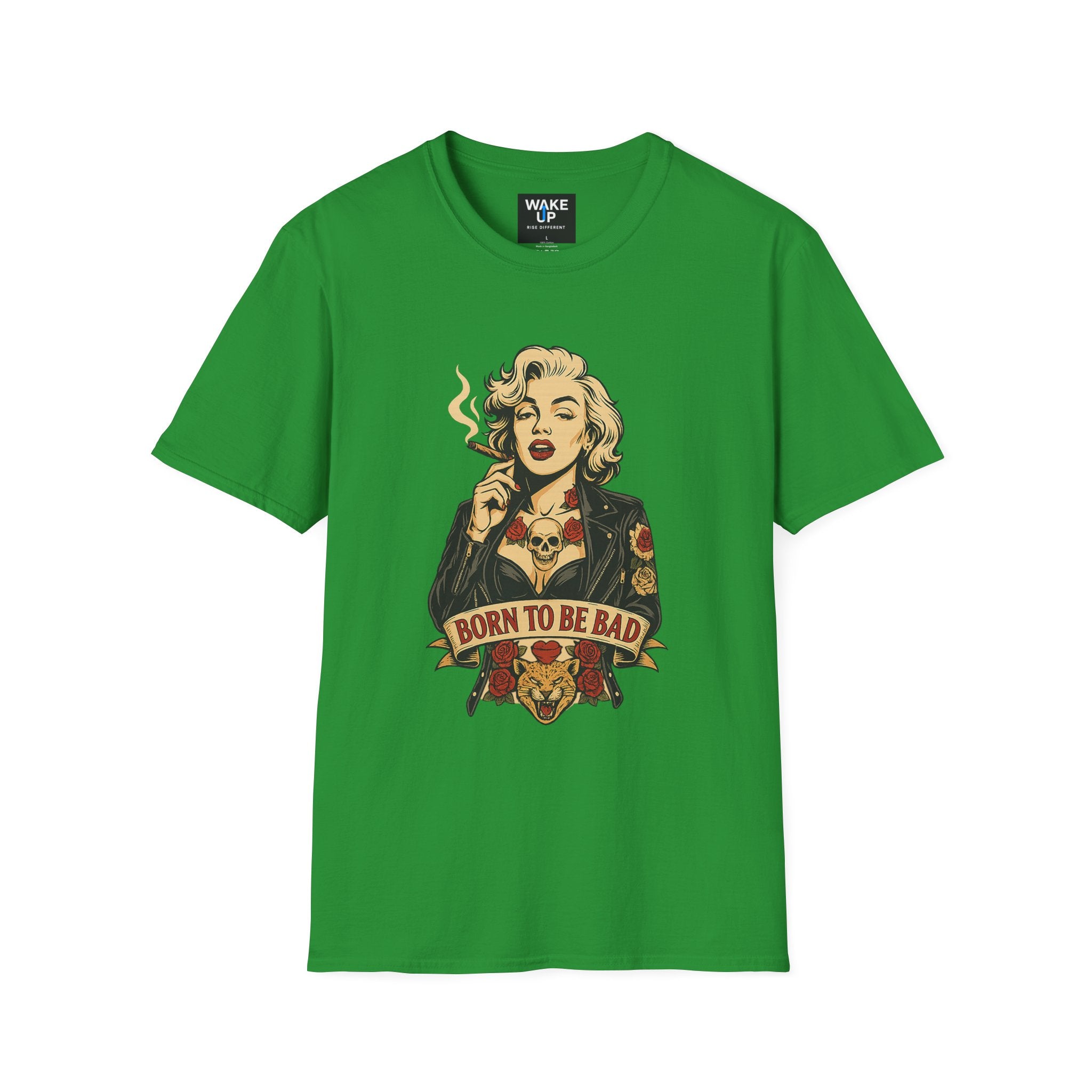 Born to Be Bad – Rebel Icon Tattoo Graphic Tee for Men | Rebel Souls
