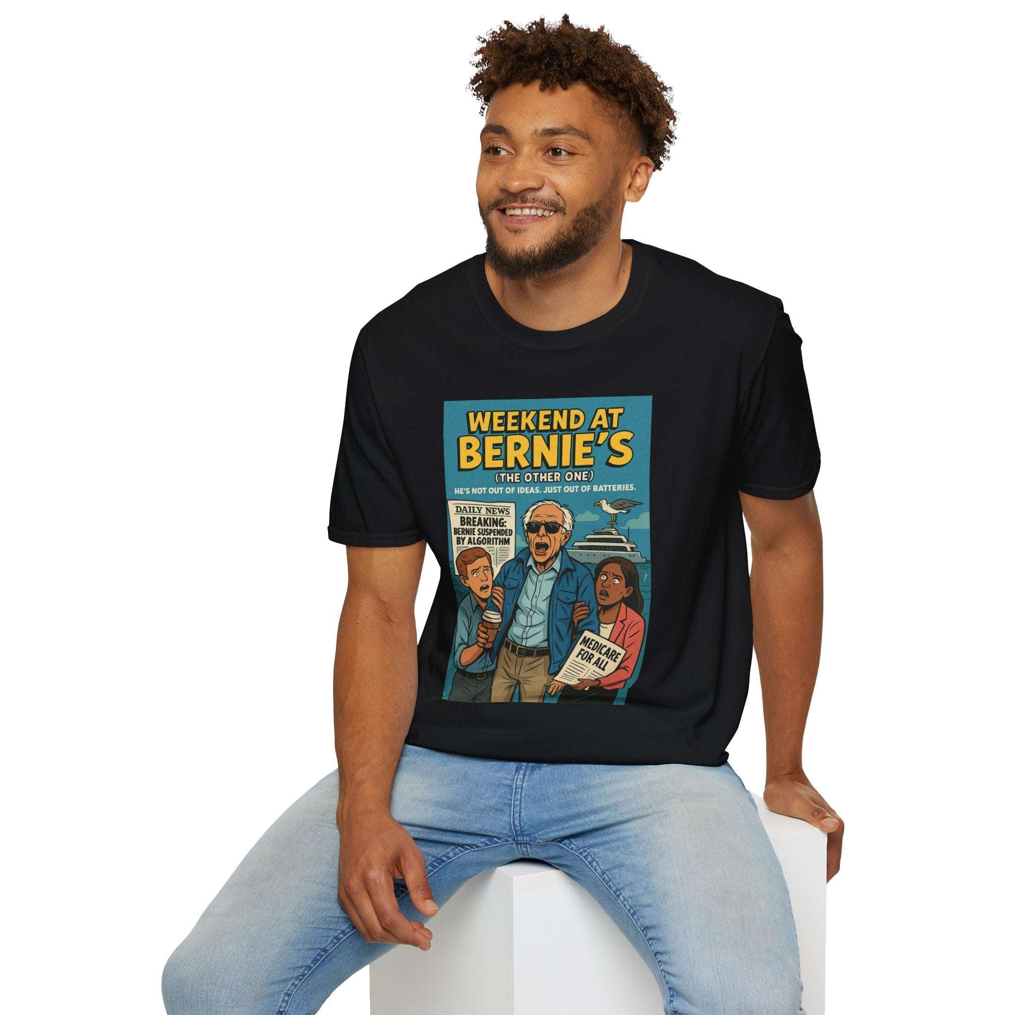 Weekend at Bernie’s (The Other One) – Limited Issue #010 Political Parody Tee for Men | Twisted Covers: Comics, Cinema & Chaos