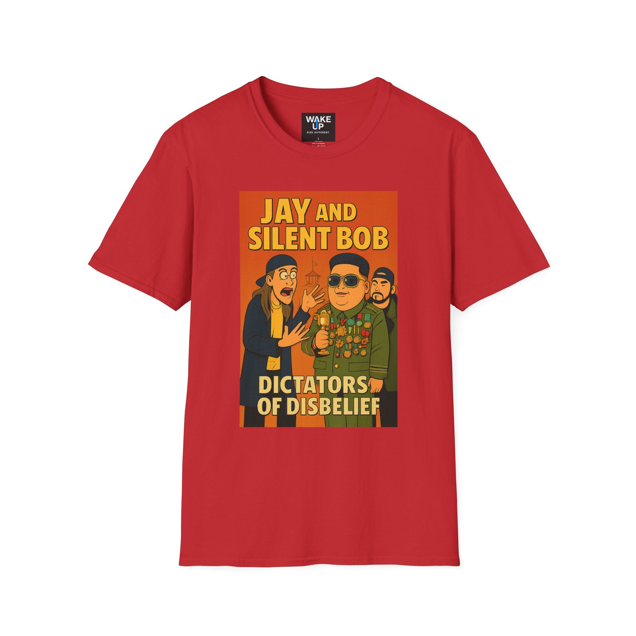 Jay and Silent Bob: Dictators of Disbelief - Twisted Covers: Comics, Cinema & Chaos (Men’s T-Shirt)