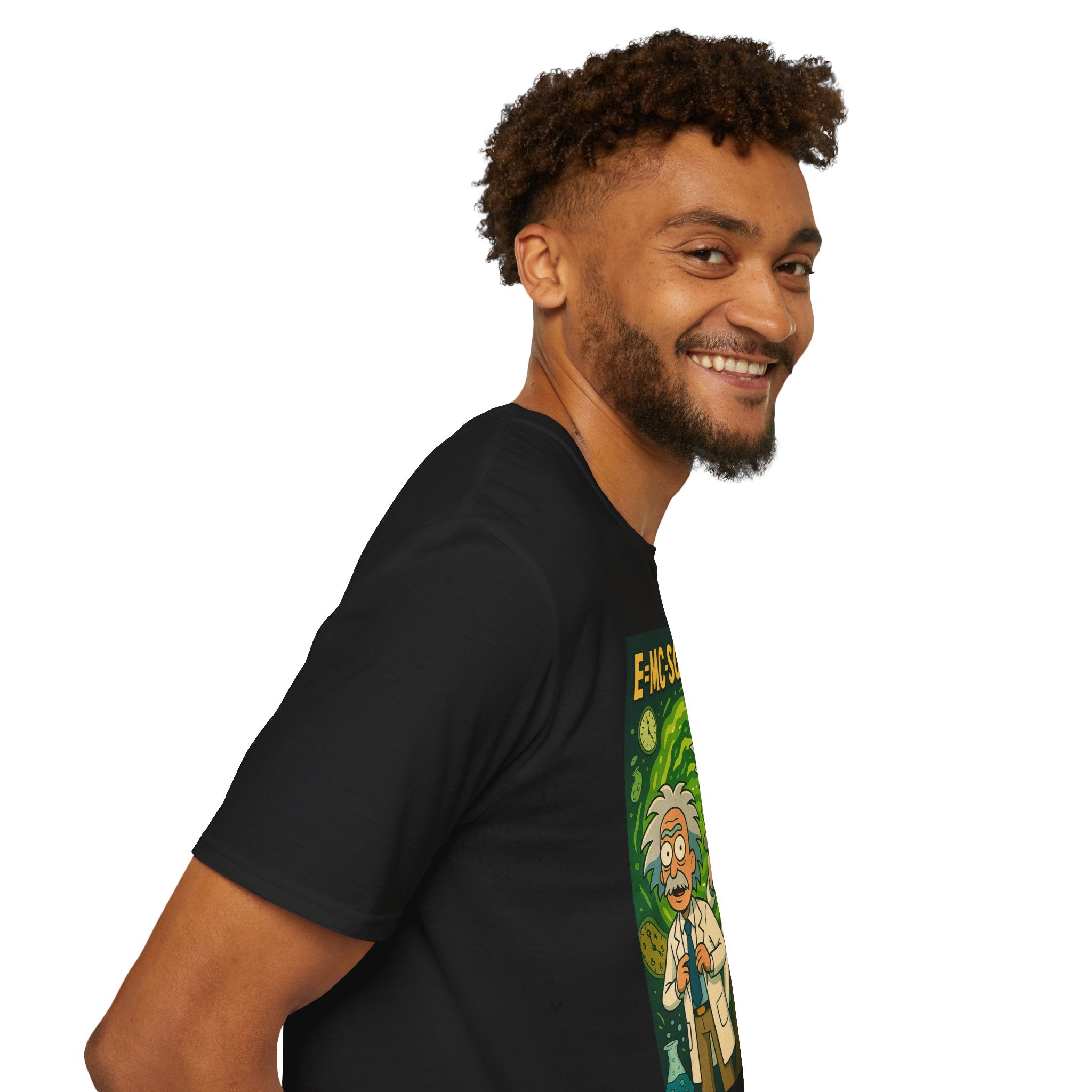 E=MC-SCHWIFTY – Theoretical Mayhem - Twisted Covers: Comics, Cinema & Chaos (Men’s T-Shirt)