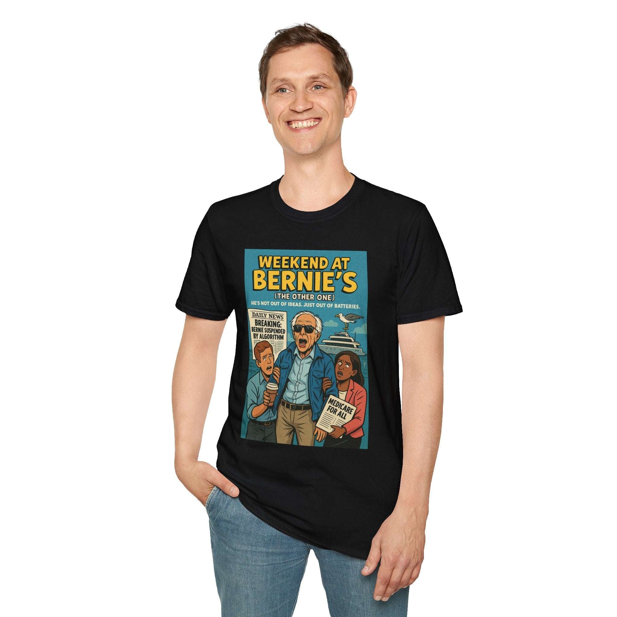 Weekend at Bernie’s (The Other One) – Limited Issue #010 Political Parody Tee for Men | Twisted Covers: Comics, Cinema & Chaos