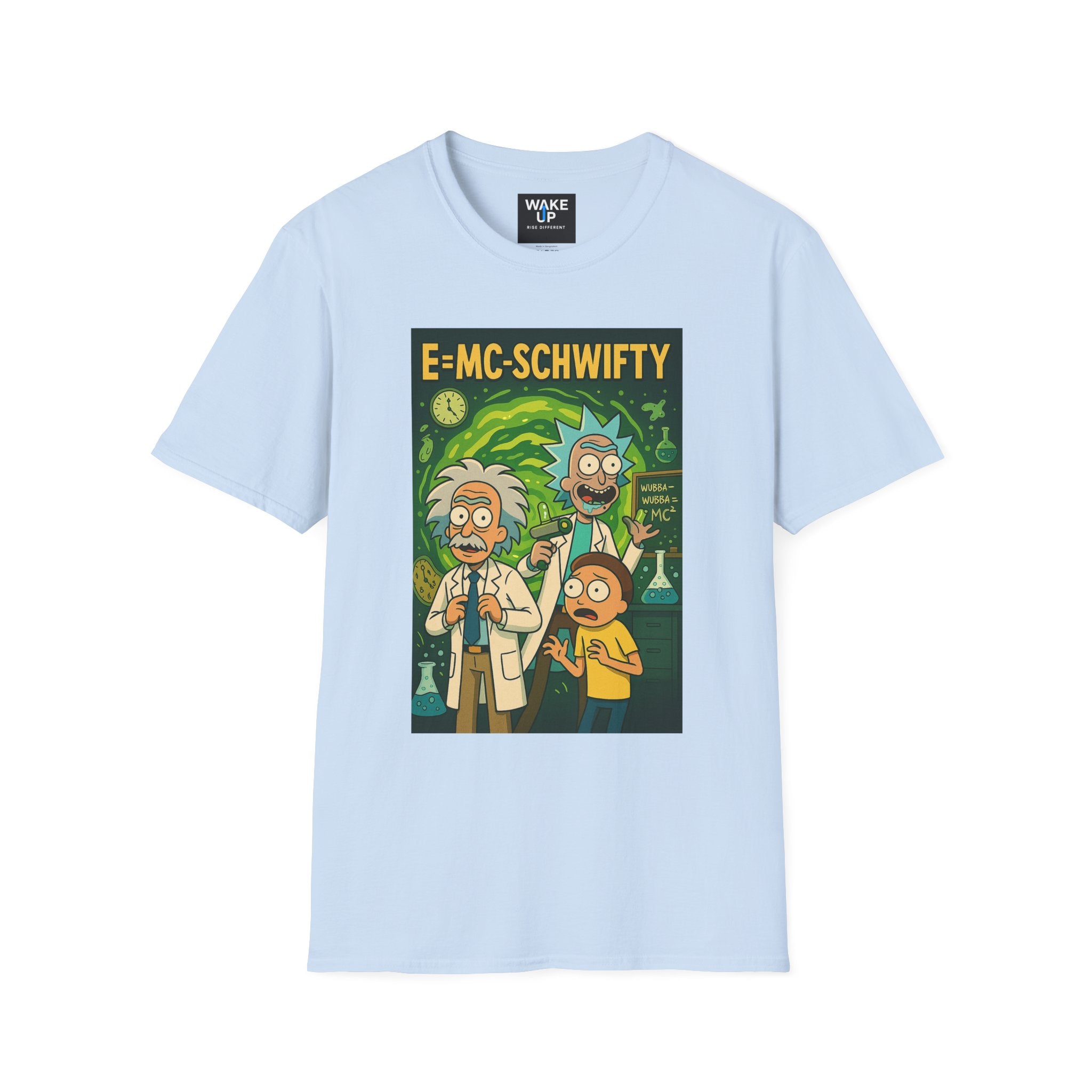 E=MC-SCHWIFTY – Theoretical Mayhem - Twisted Covers: Comics, Cinema & Chaos (Men’s T-Shirt)