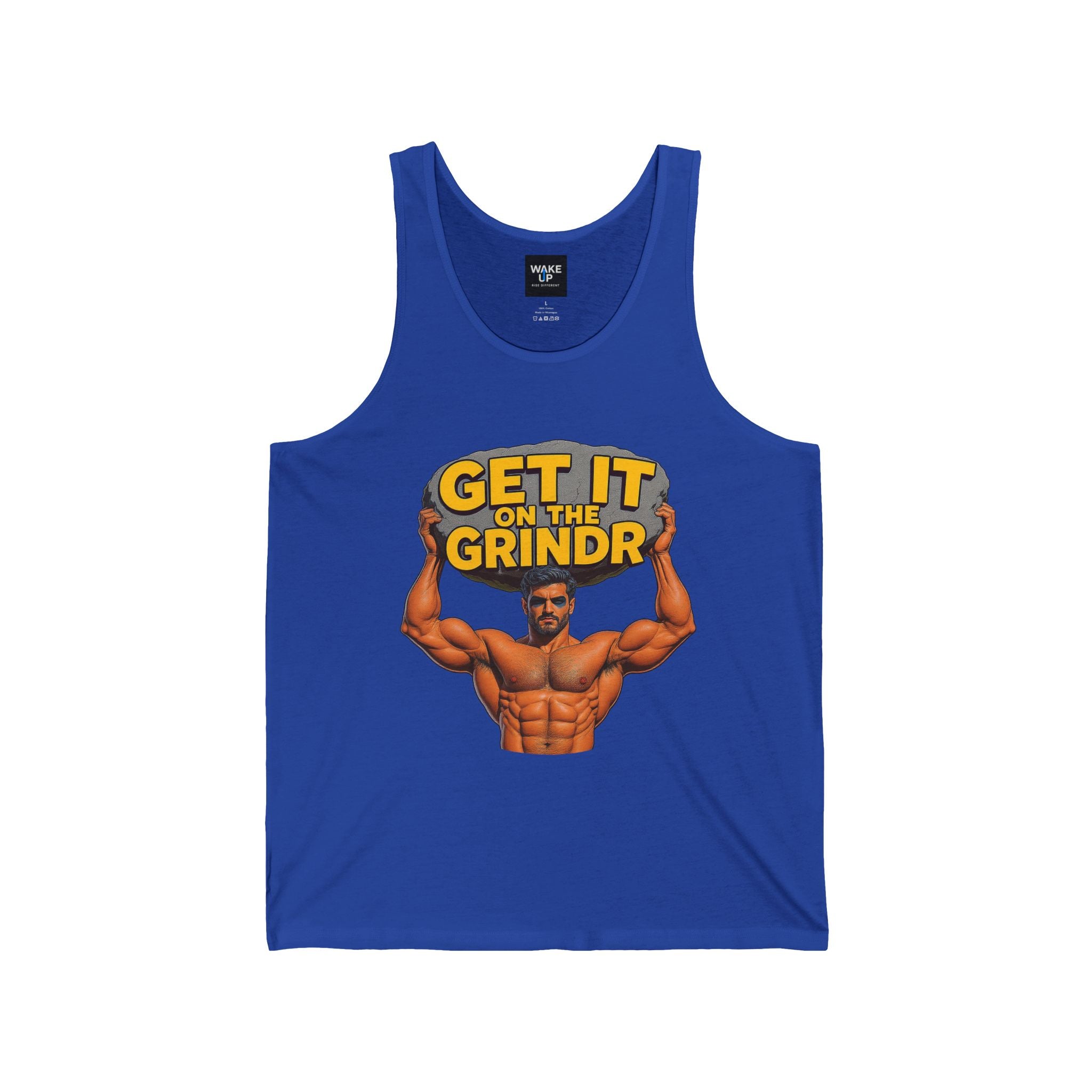 “Get It on the Grindr” Men’s Muscle Tank – Culture Shock Collection