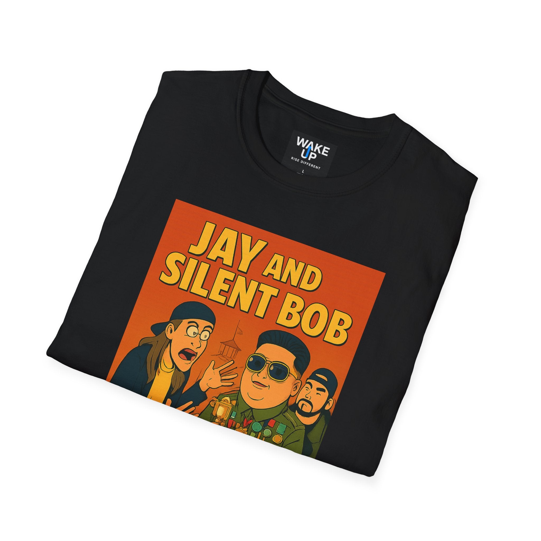 Jay and Silent Bob: Dictators of Disbelief - Twisted Covers: Comics, Cinema & Chaos (Men’s T-Shirt)