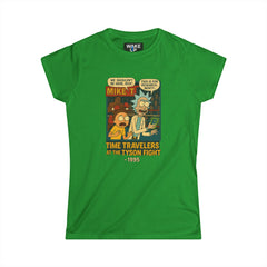 Voyageurs du temps au combat contre Tyson - Twisted Covers : Comics, cinéma et chaos (T-shirt femme)