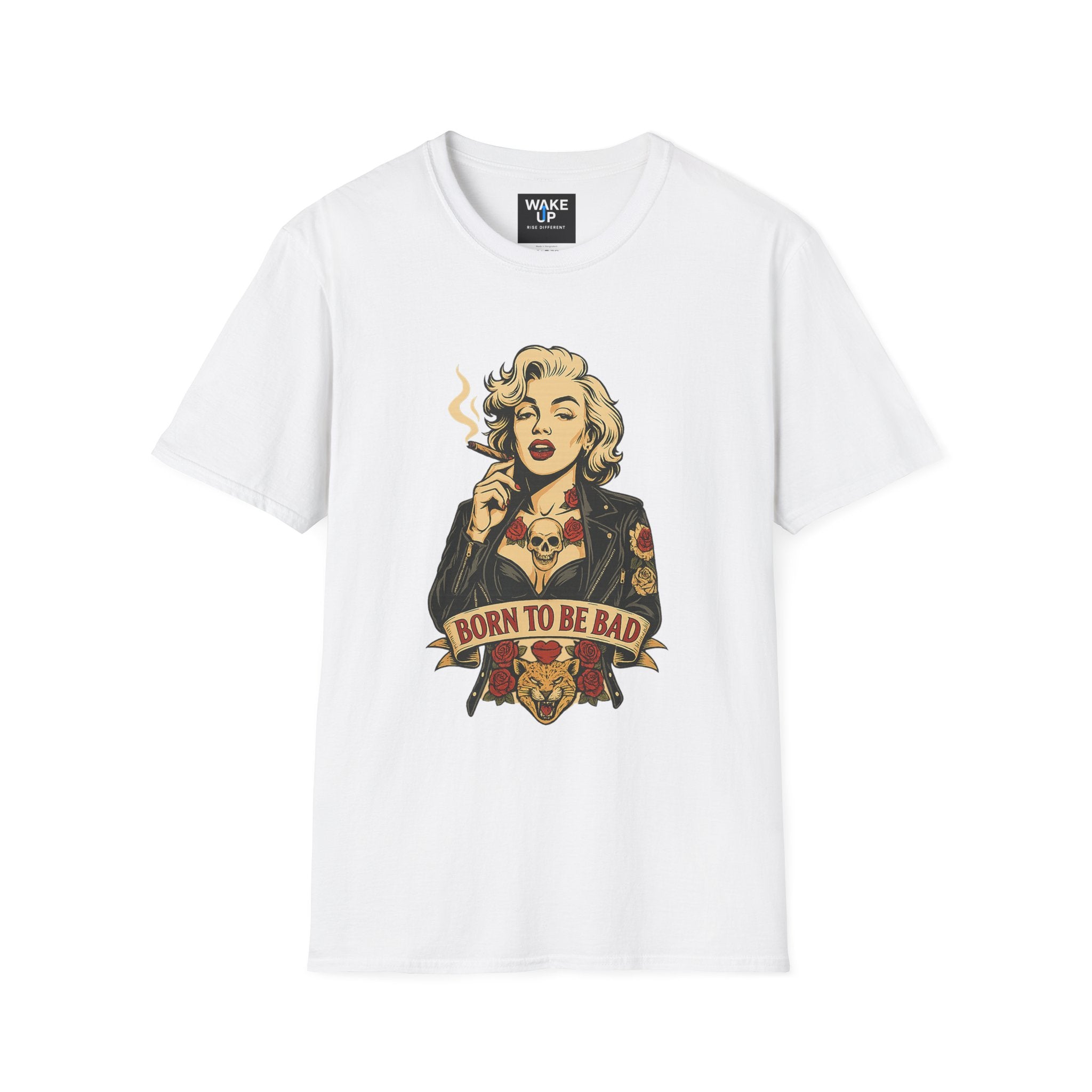 Born to Be Bad – Rebel Icon Tattoo Graphic Tee for Men | Rebel Souls