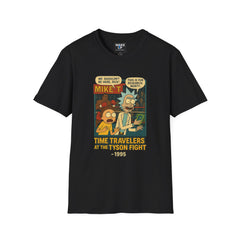 Time Travelers at the Tyson Fight - Twisted Covers: Comics, Cinema & Chaos (Men’s T-Shirt)