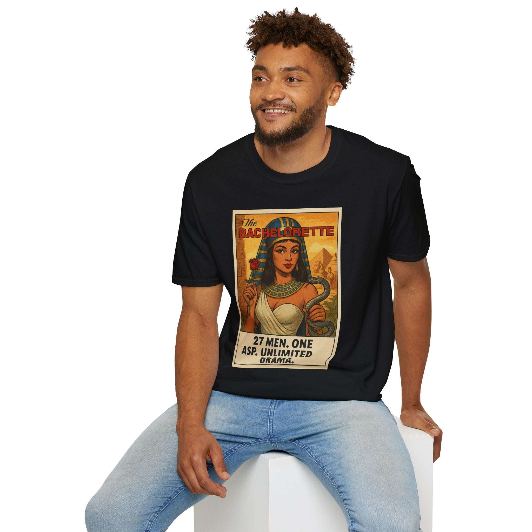The Bachelorette – Cleopatra Parody Tee for Men | Twisted Covers: Comics, Cinema & Chaos