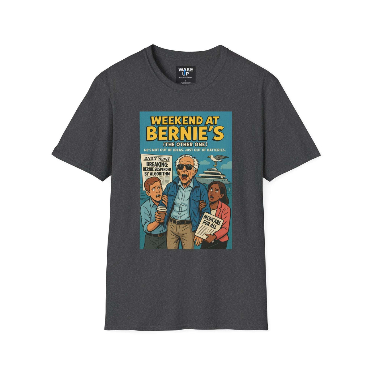 Weekend at Bernie’s (The Other One) – Limited Issue #010 Political Parody Tee for Men | Twisted Covers: Comics, Cinema & Chaos