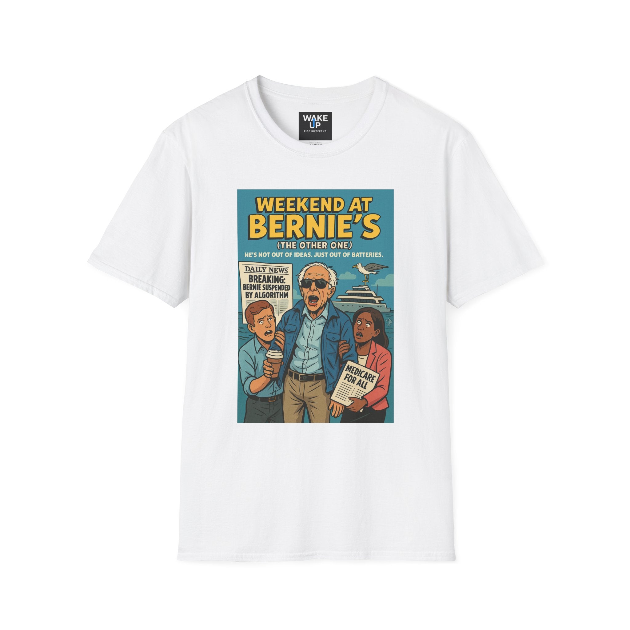 Weekend at Bernie’s (The Other One) – Limited Issue #010 Political Parody Tee for Men | Twisted Covers: Comics, Cinema & Chaos